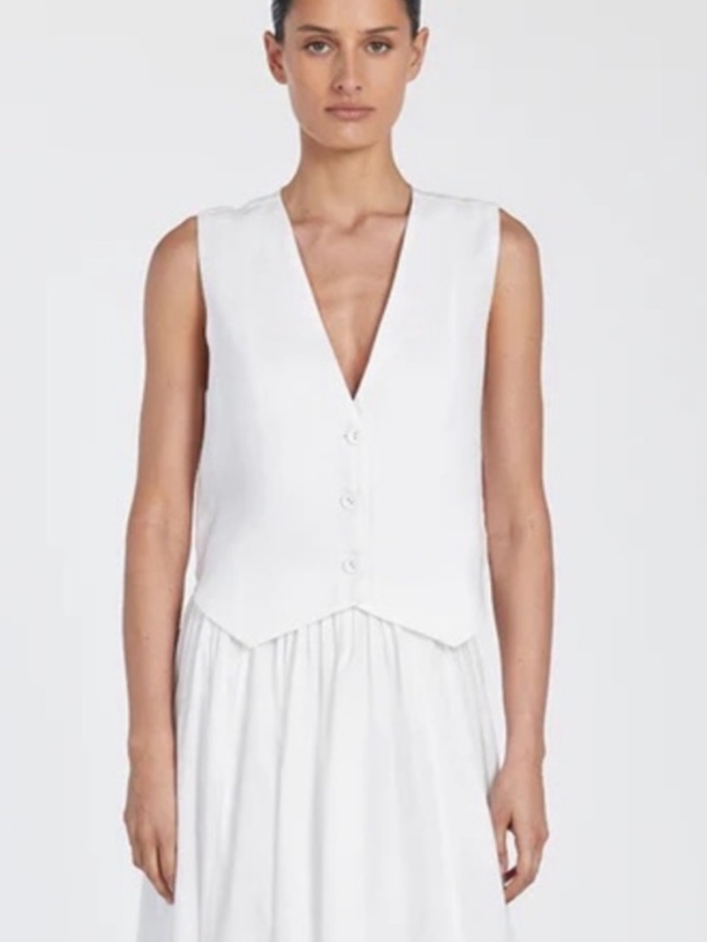 Dissh Banks linen vest; brand new never worn; NWT